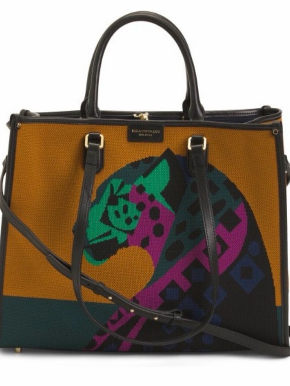 NWT - Viola Castellani - Artistic, Italian Tote Bag - Jaguar - Picture 7 of 7